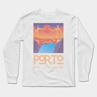 Porto, Portugal Travel Poster Long Sleeve T-Shirt